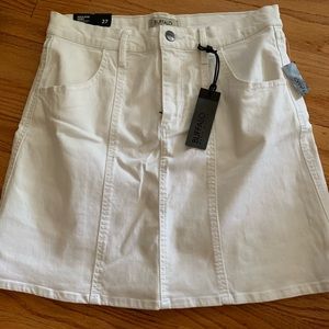 NWT Buffalo White Denim Skirt